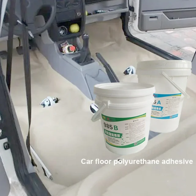permanent flexibility AB part polyurethane glue weather resistance PU adhesive sealant for paving vehicle floor
