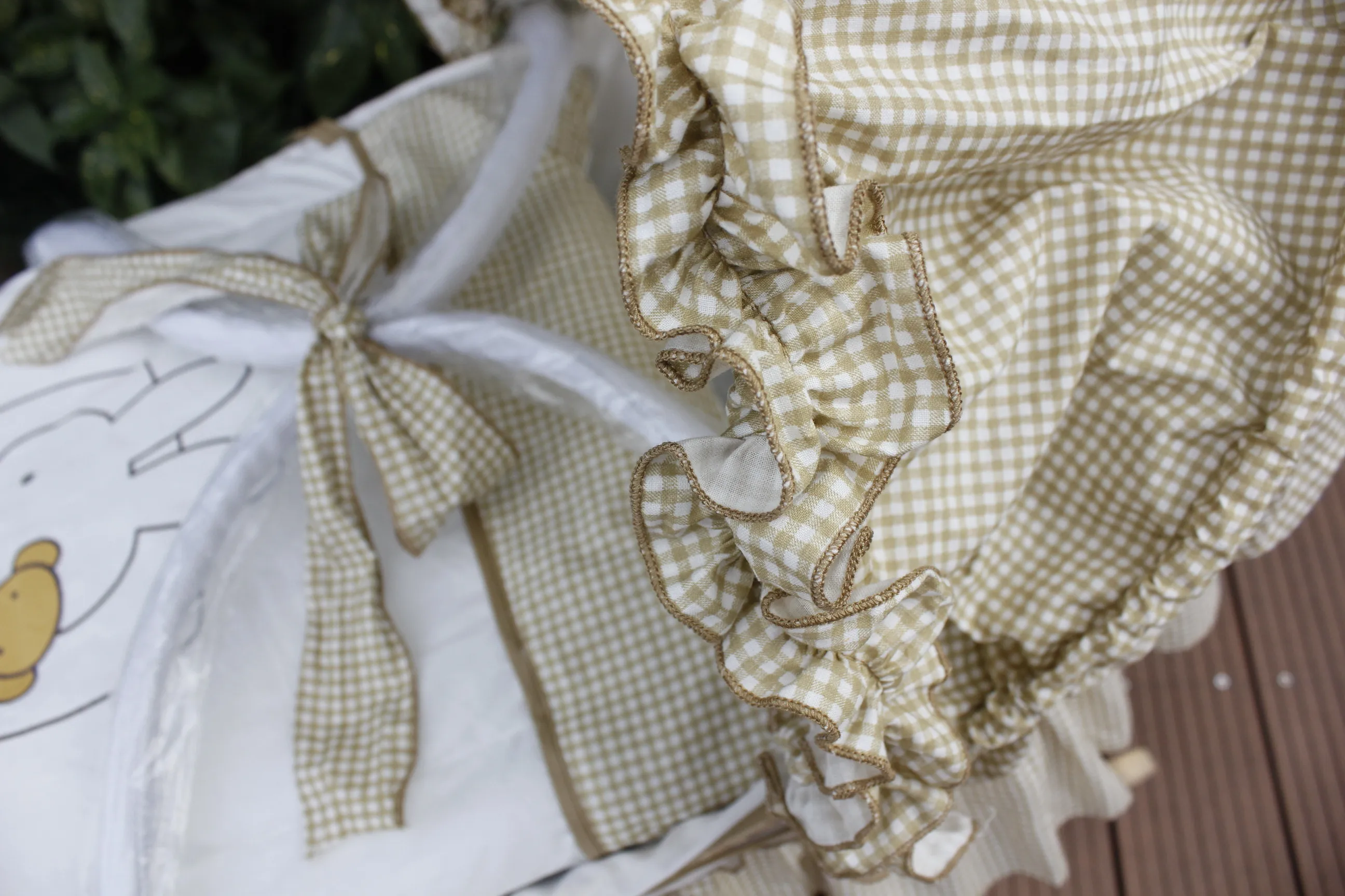 Кукурузы корки изготовленный на заказ Быстрая доставка Новый дизайн новорожденных Моисей детская корзина для девочек, комплект детской одежды