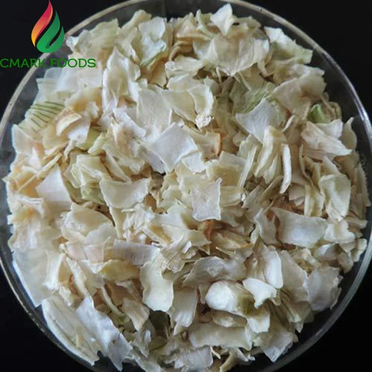 Дегидратированный белый рубленый лук с сертификатами ISO HALAL