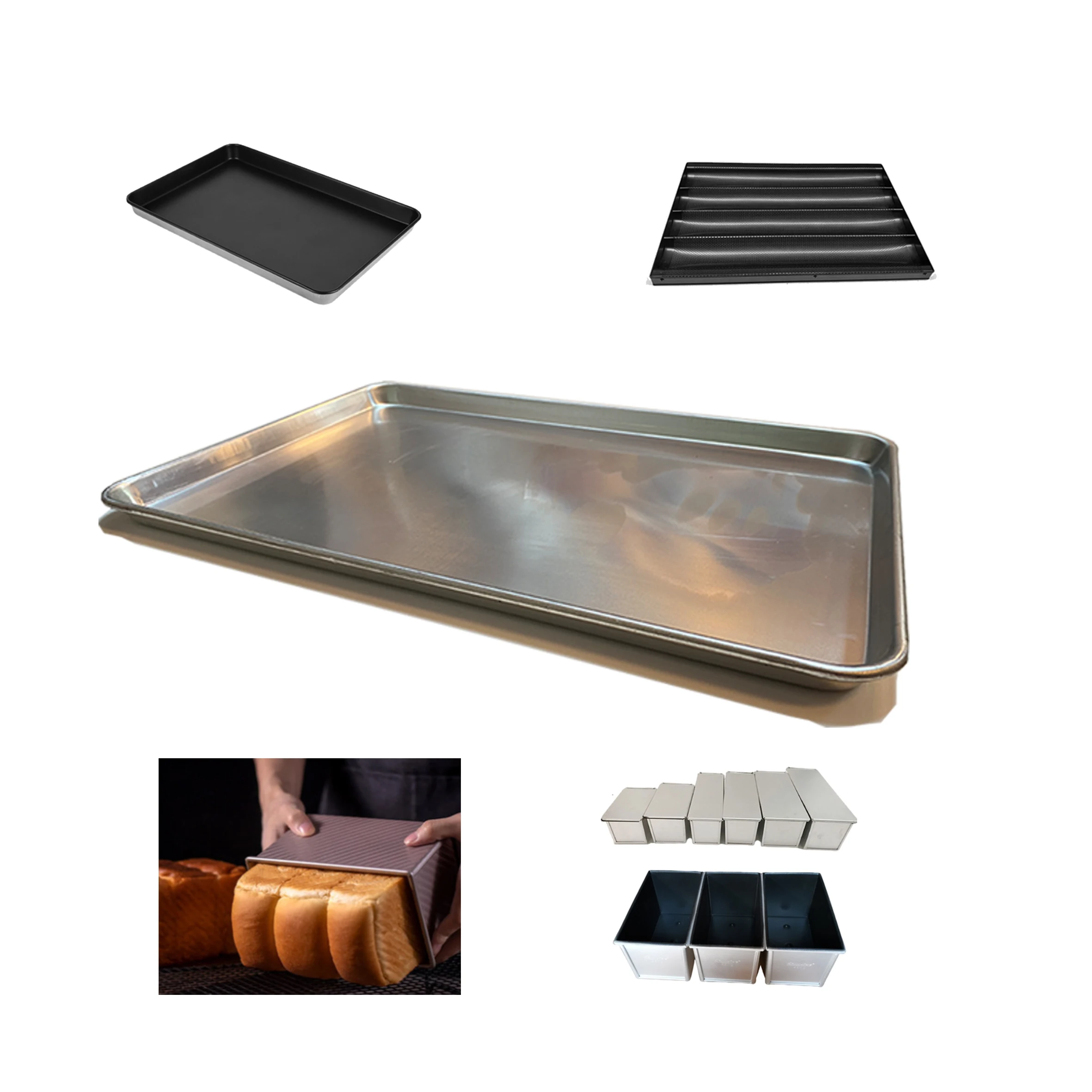 Large commercial aluminium cake bread oven baking pan aluminum bakery trays,rectangular aluminum commercial bakery trays