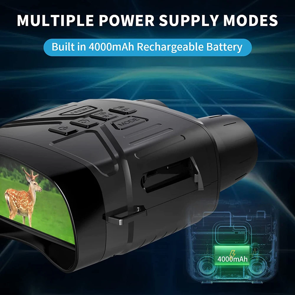 Nv4000 4k HD бинокль ночного видения 3-дюймовый большой экран 5X цифровой зум инфракрасный телескоп
