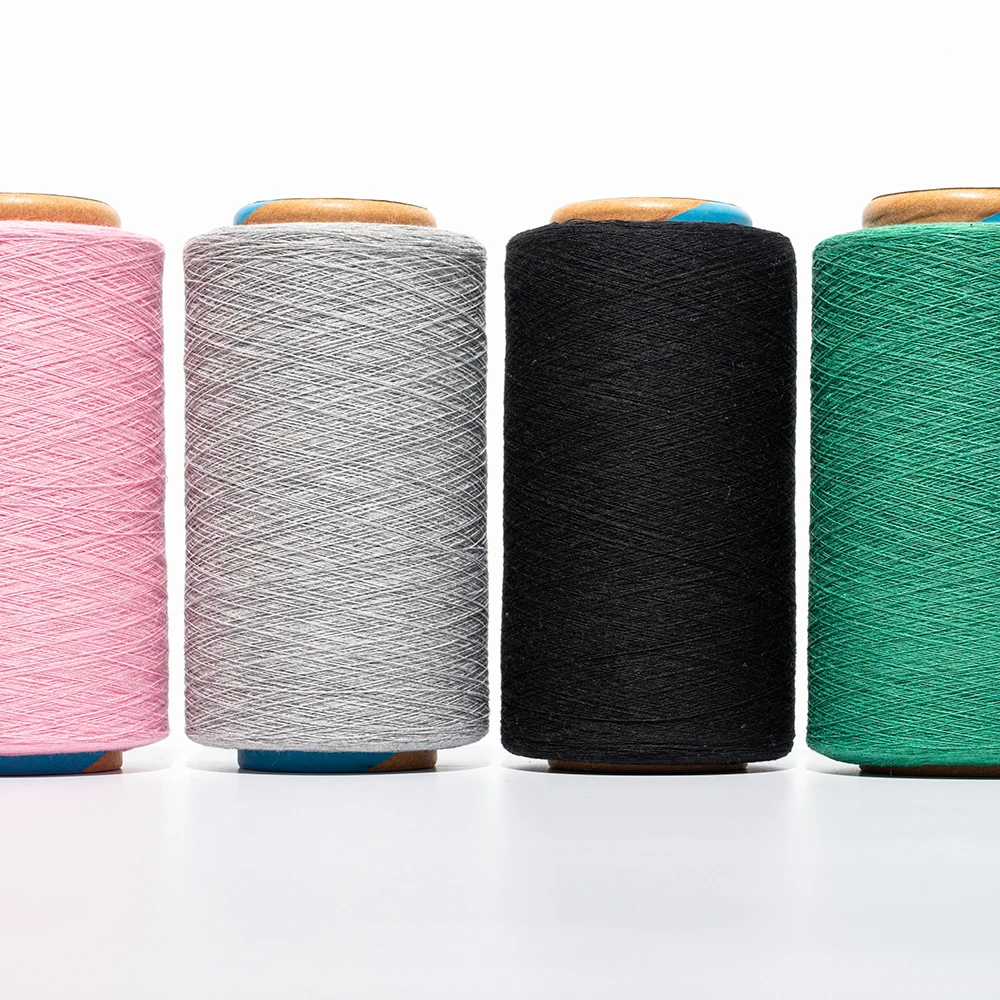 Open End Recycled Cotton  Yarn Canvas Fabric Knitting Yarn OE Cotton Polyester Blend Yarn