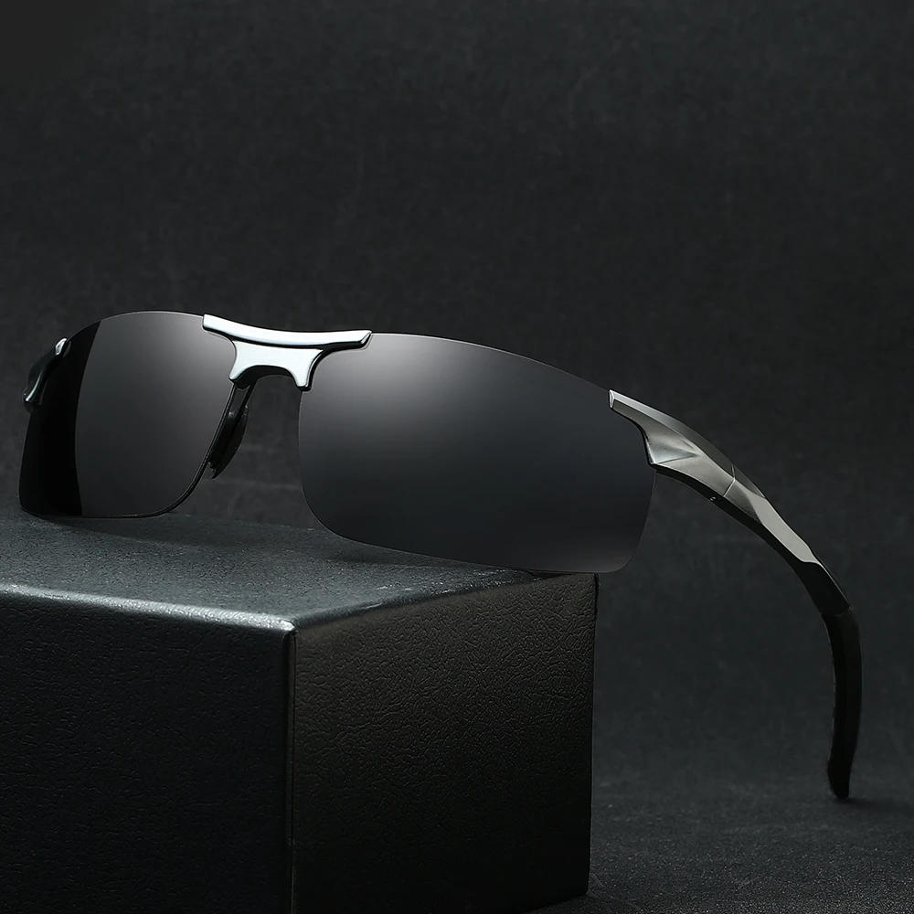 Aluminum Magnesium Cycling Sports Polarized Sunglasses Night Vision Sunglasses for Men Women