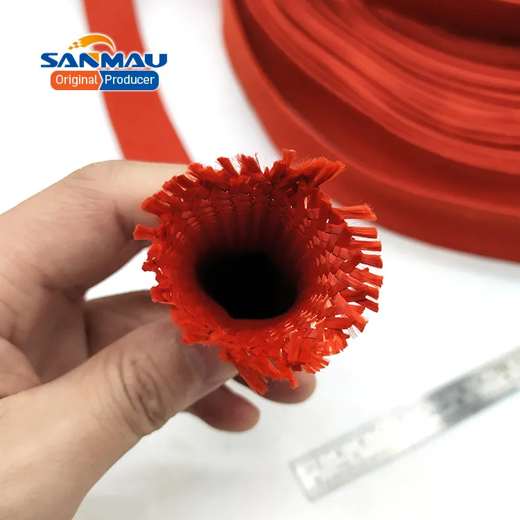 
High-strength Braided kevlar para aramid sleeve tube for Wrapped pipe line protection 