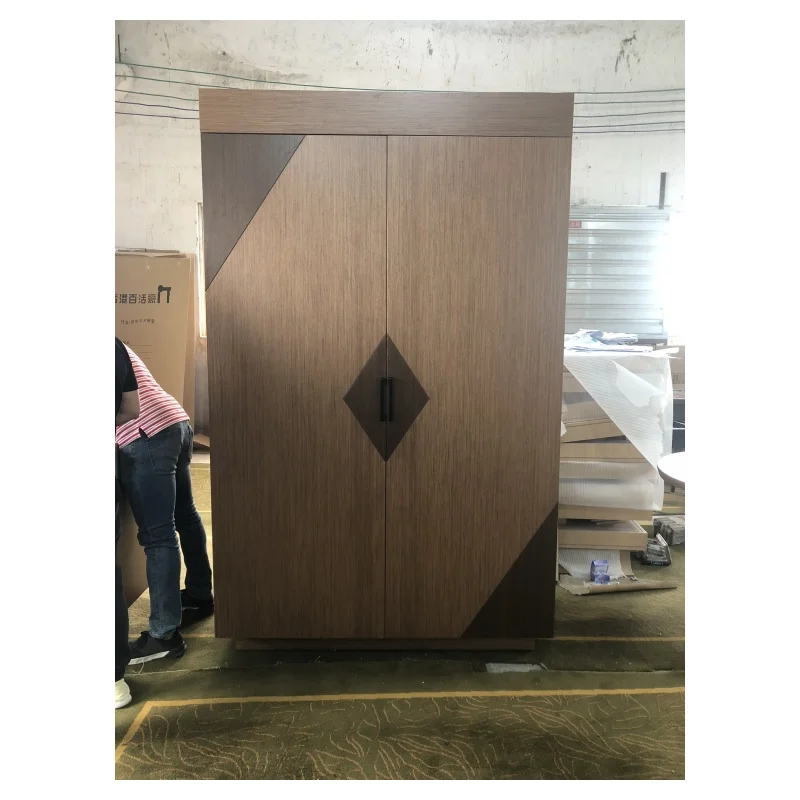 Wooden Furniture Simple Wardrobe Designs hotel bedroom furniture 2 Door Open Wardrobe