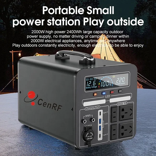 540000MAH 2000W 1700W 1200W AC/DC Outlets Backup Lithium Battery Home Energy Storage Power Supply Outdoor Portable Power Station