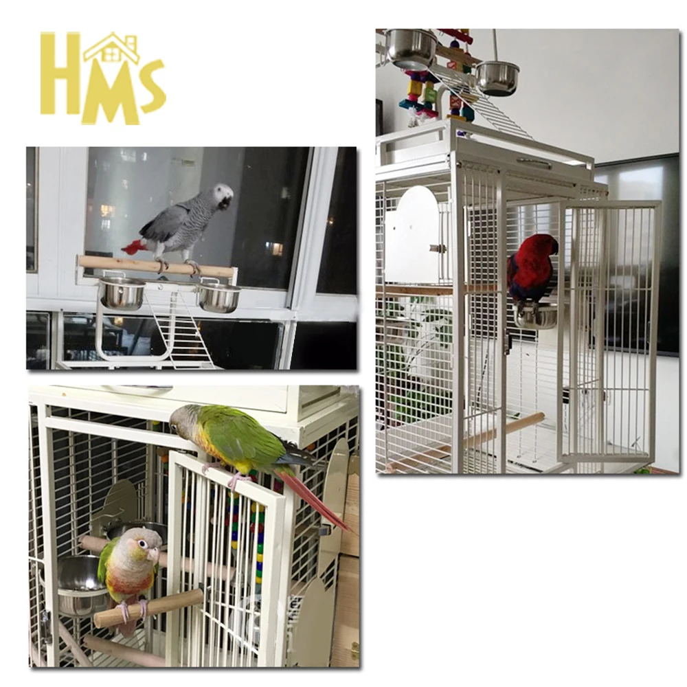 HMS wholesale fancy pegion bird breeding cages mesh welding machine shelf feeder for of sale birds canaries