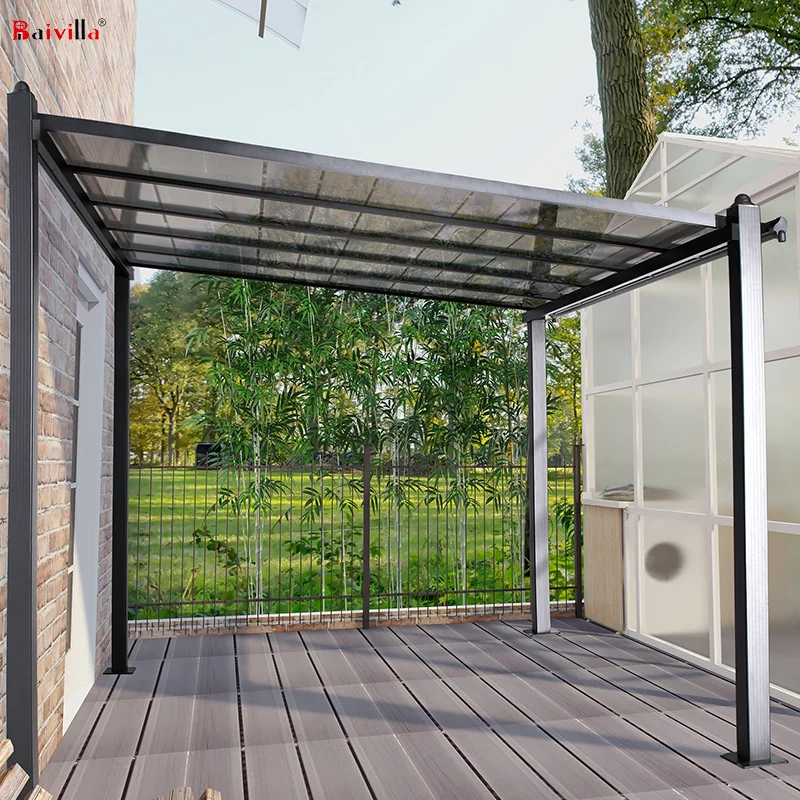 Attached To The House White Aluminum Frame Canopy Pool Bargain Awning Prices For Sale