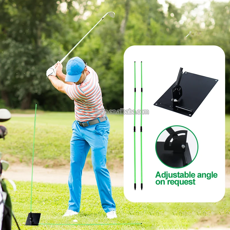 Hot the Swing Plate Golf Training Practice Aid Alignment Stick Holder