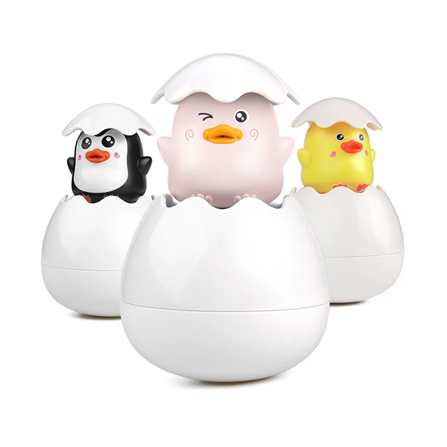 Детские Игрушки для ванны, милые Мультяшные животные, утка, пингвин, взаимодействие родителей и детей, дождь, ванная комната, водяной пистолет, игрушка, Детские Классические игрушки