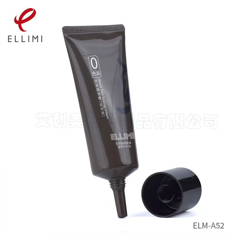 40mm Hair Mask Conditioner Tube with PP Oil Cap for 70-160ml Soft Plastic Cosmetic Packaging Custom Eco-Friendly Squeeze Tube
