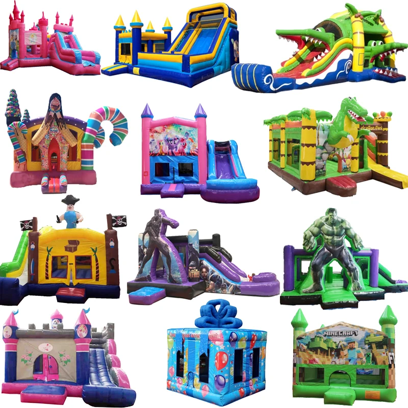 Commercial Inflatable Moonwalk Bouncy Jumper Castle Inflatable Bouncer Slide Combo