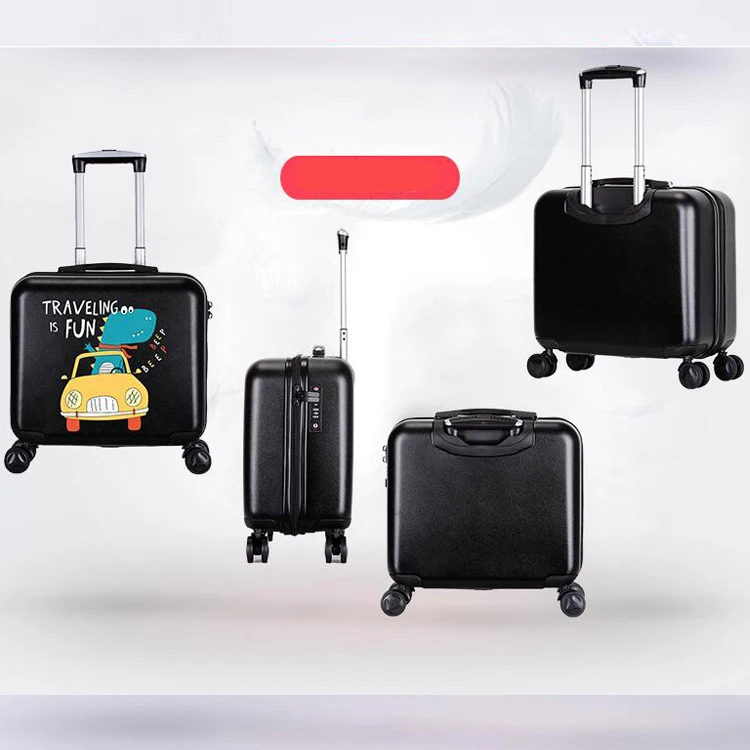 Wholesale Kids Rolling Luggage Case Kids Trolley Spinner Mini Suitcase Children Iron ABS Expandable Carry-on Travel Bag No Lock