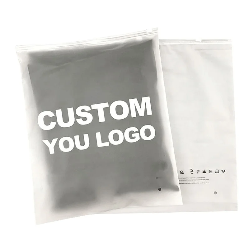 plastic packaging zip eco compostable frostedt zipper bag frosted ziplock bag