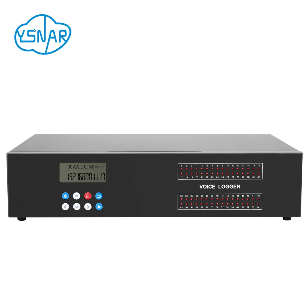 48CH Call Recorder | Landline Phone Recorder with CDR & SDK | Stand Alone Network Linux Customizable Voice Logger with 1TB HDD