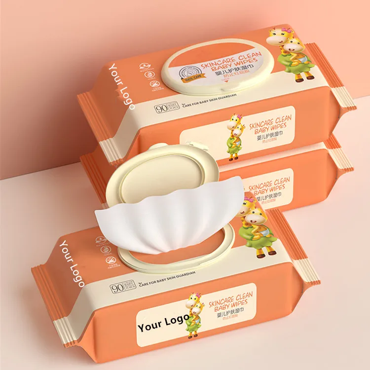 Disposable Baby Diaper Wipes Hypoallergenic and Unscented OEM Organic Baby Water Wipes for sale in good price