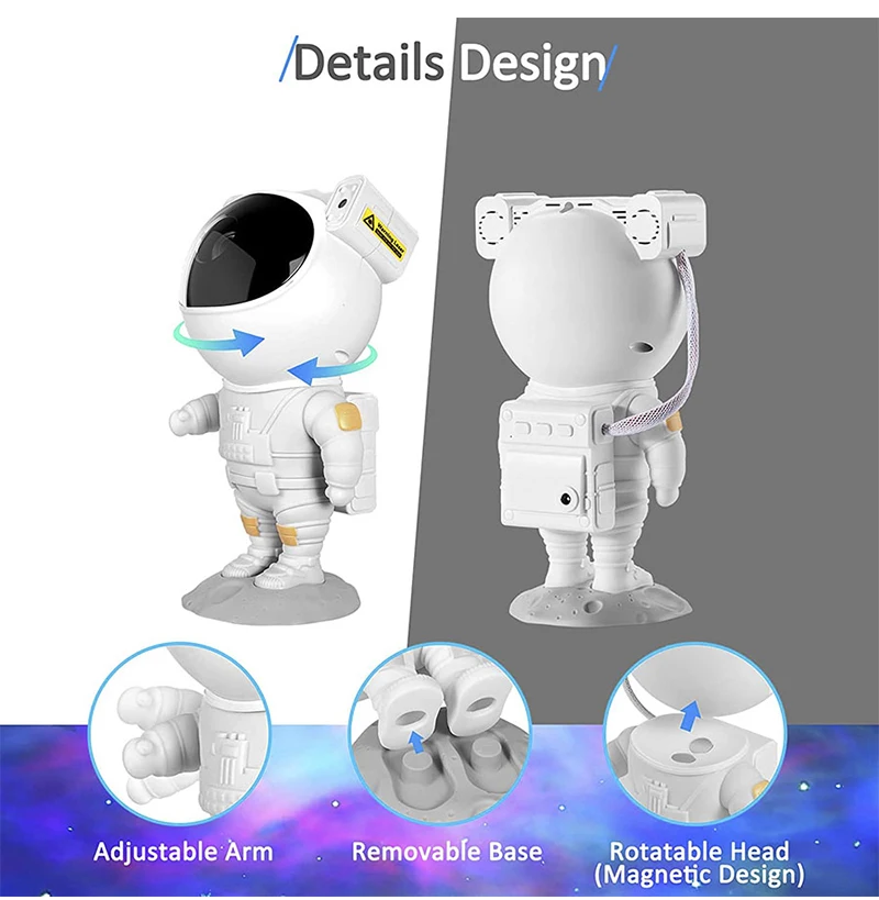 Creative Galaxy Night Light projection bedroom laser projection ambient light night light commemorating moon landing star proje