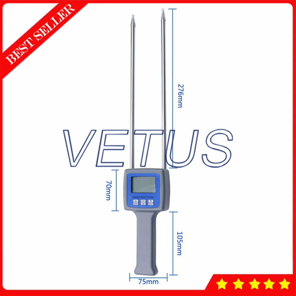 Измеритель влажности опилок тестер с функцией хранения данных и диапазоном 0-84 градусов Цельсия