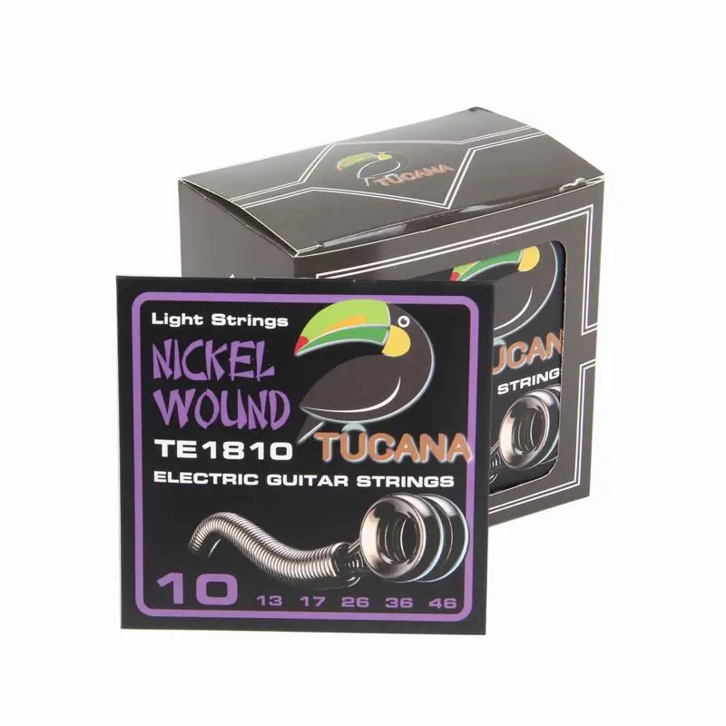 Nickle Wound Electric string Guitar Strings of Tucana 010 011 good quality gauge packaged Guitar Strings