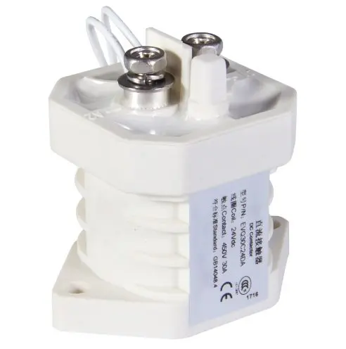Factory Direct Sales high quality 30A DC Contactor  For Electric vehicles 12V/24V   EVQ30E12DA