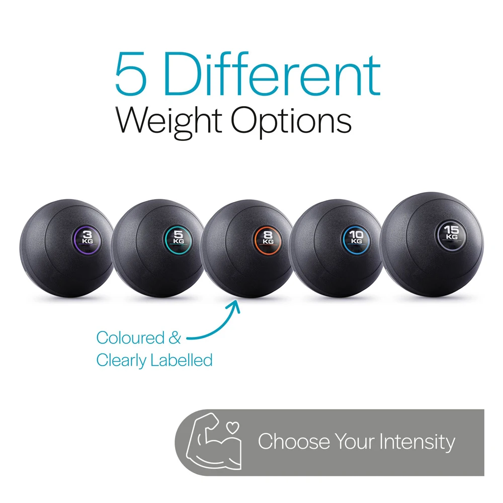 Custom Fitness Exercise Training Gym PVC Sand Filled Ball 5Kg Weight Training Medicine SlamBall for Sports