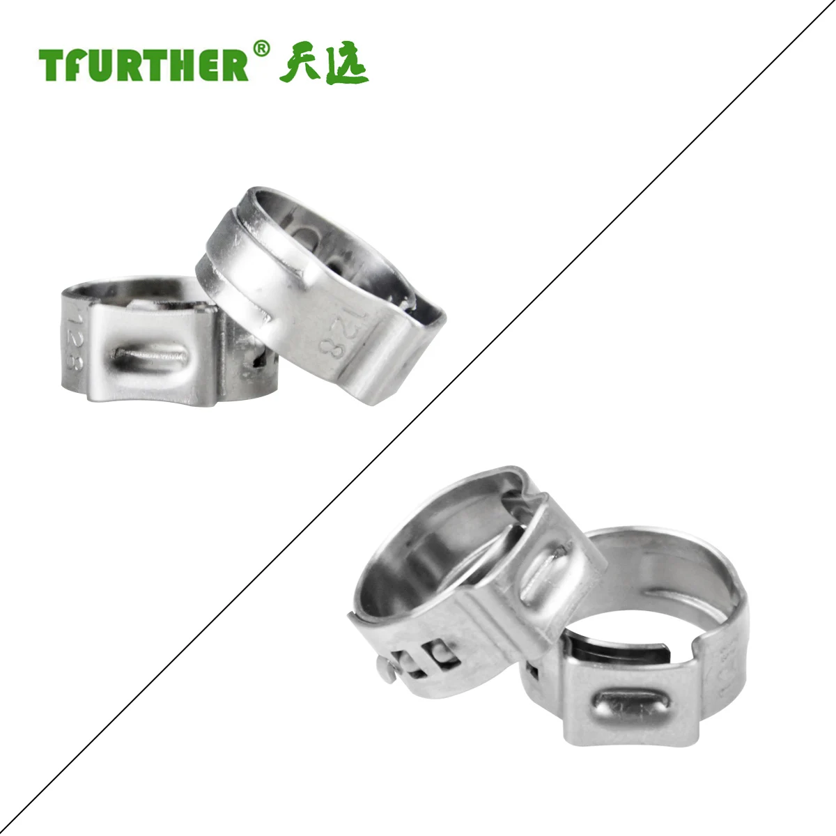 Hot sale used for beer machine custom high quality lowest price stainless steel single ear hose clamp