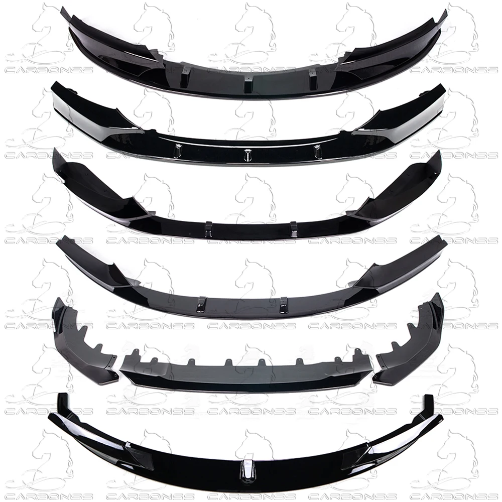 Plastic ABS gloss black look MP Front Bumper Splitter Lip Car accessories aero kit For BMW F20 F22 G42 F30 G20 F32 G22 F10 G30