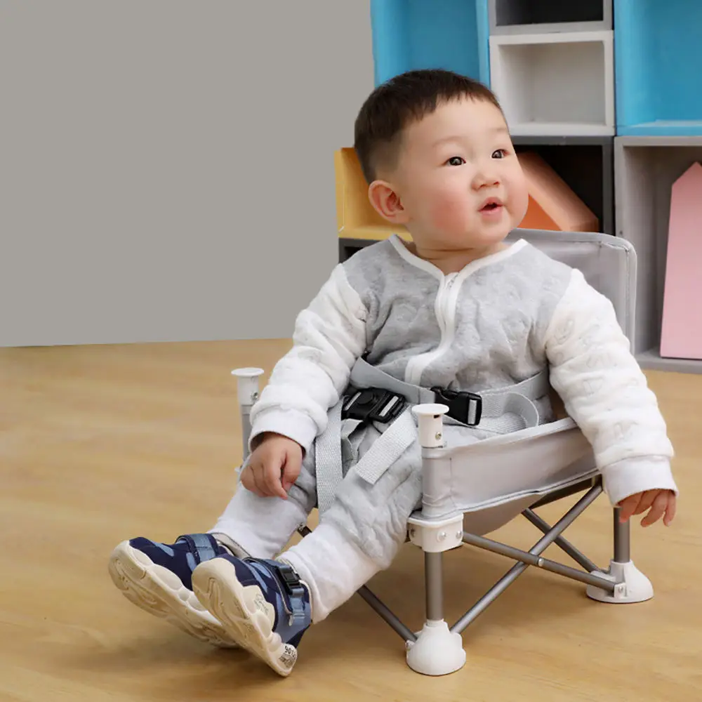 Baby Foldable Portable Dining Chair With Board Safety Belt Kids Beach Chair Camping Kids Comfortable Feeding Seat Baby