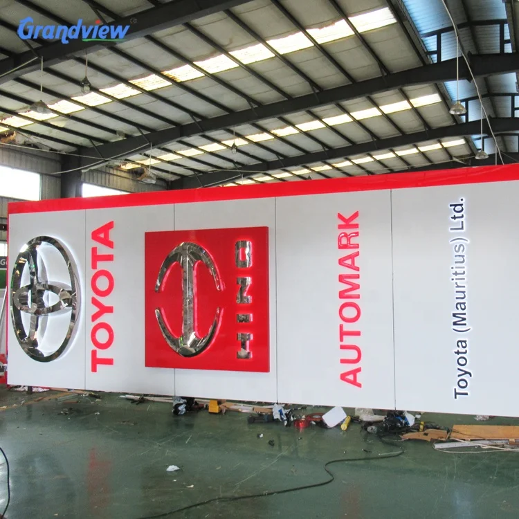 Wholesale Factory Price Double Side Standing Car Dealership Sign Outdoor of the LED Pylon Sign