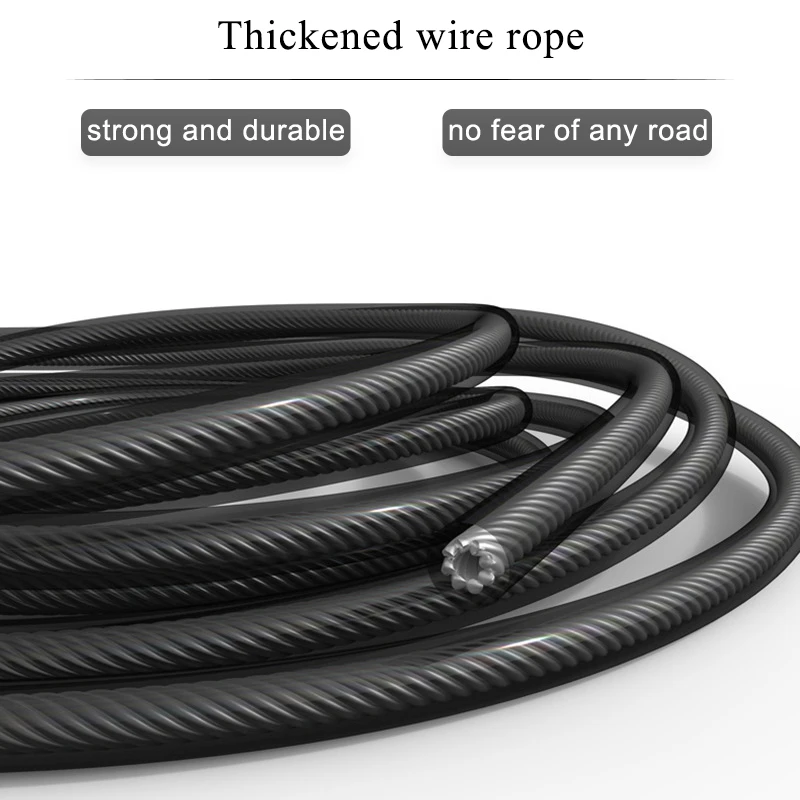 High Quality Black PVC Jump Rope Fitness Workouts Custom Logo Adjustable Speed Steel Wire Foam Handle 5mm Diameter-High Bearing