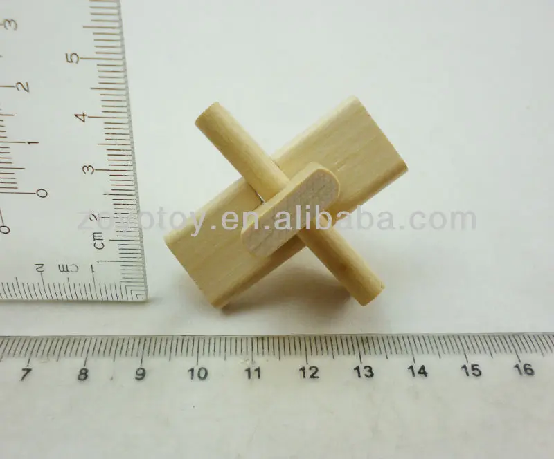 3d Mini Kongming Lock Wooden Lock Unlock Puzzle Brain Game Kongming Luban Lock Wooden Intelligent Puzzle