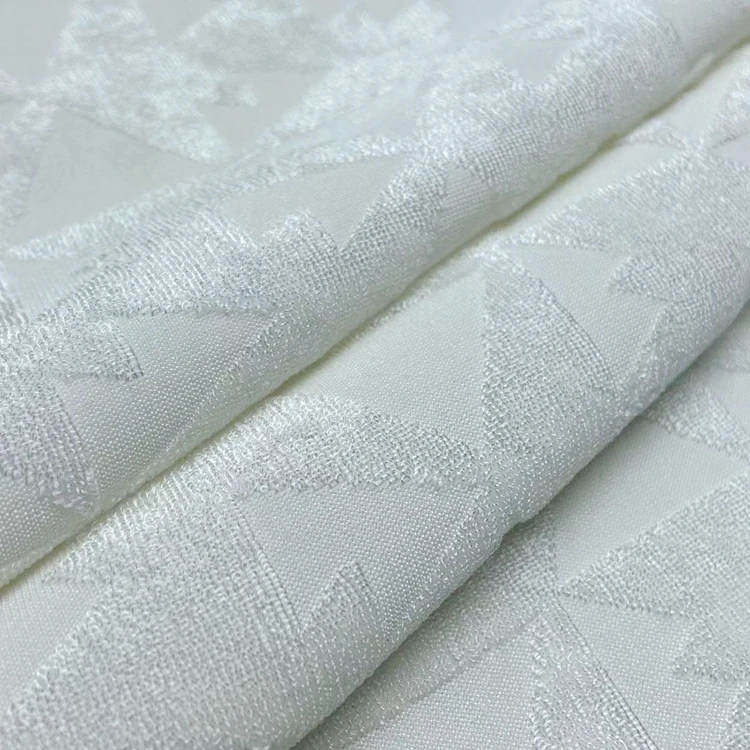 Wholesale 98 polyester 2 spandex knit maple leaf red baby terry 240GSM jacquard towel fabric for clothing