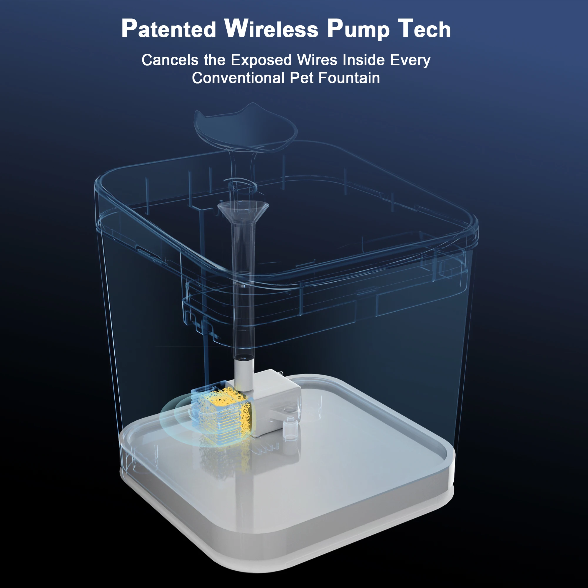 Alexa and google voice control Tuya smart life wifi automatic pet water drinking fountain 2.8L capacity