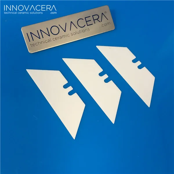 Trapezoid Black Zirconium Oxide Ceramic Blade for Utility Blade