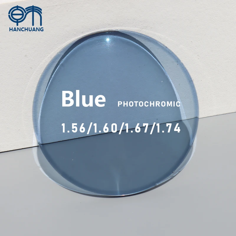 Hot Sale Photochromic UV420 1.56/1.60/1.67 Blue Block SHMC AR Coating Resin Material Optical Lenses for Single Vision Graduation