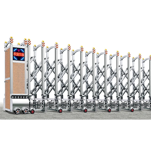 automatic retractable fence motorized folding gate