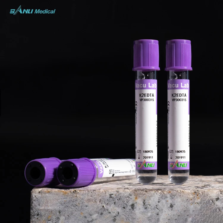 13*75mm 13*100mm 16*100mm PET/glass edta -k2 vacuum blood collection tubes container