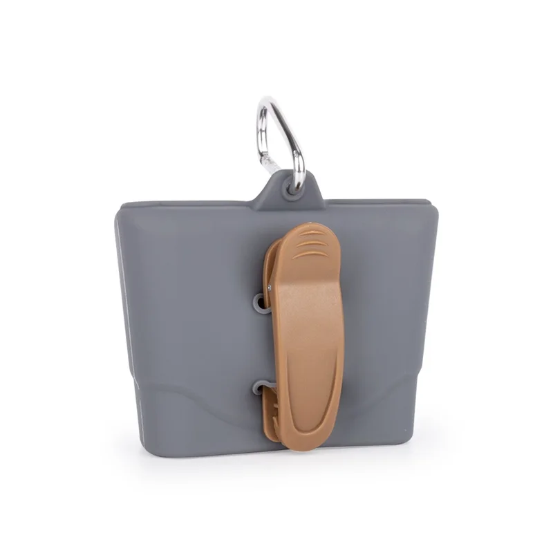 Силиконовый мешочек для собак, Карманный держатель для дрессировки питомцев и щенков с зажимом для еды, прогулок с собаками