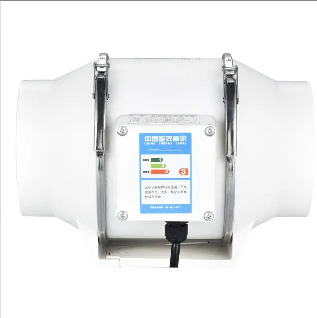 Mixed Flow Silent 5 Inch Inline Circular Duct Fan  Air Extractor For  Fresh Air Ventilation