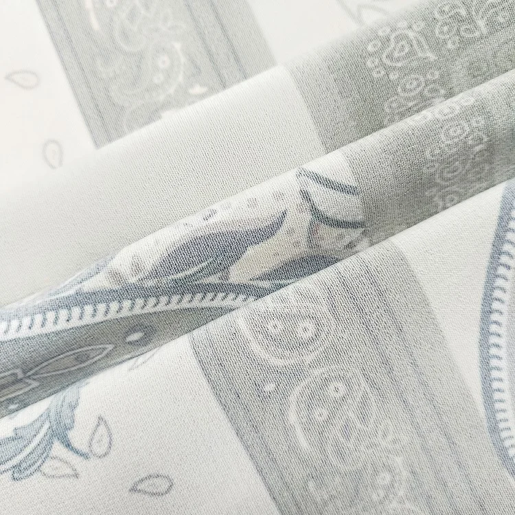 High Quality 100% Polyester Soft Custom Digital Printed 100D Satin Stretch Chiffon Fabric