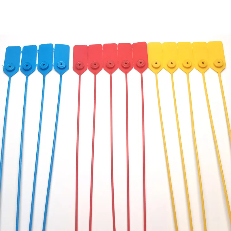 Plastic High Security Seal with Metal Insert Adjustable Self-Locking Pull Tight Cable Ties Tags Disposable seals
