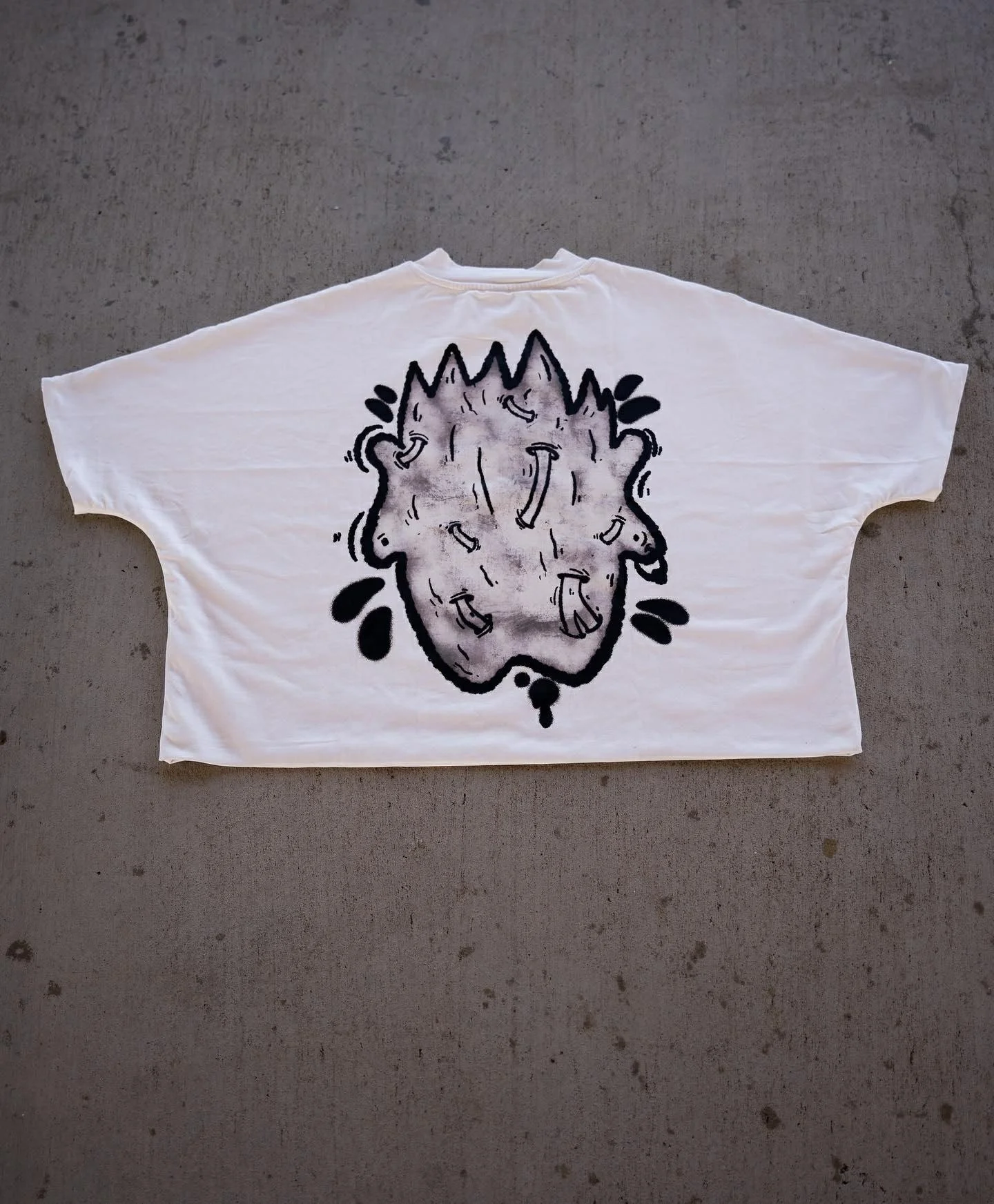double layers boxy fit oversized tees heavyweight graphic printing street wear hip hop y2k t shirts custom manufacturer