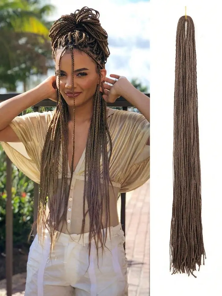 22 Inches 26 Strands Crochet Braids Hair Extensions Bohemian Long Hair For Women,Curly Easy Braiding Synthetic Hair Zizi Braids