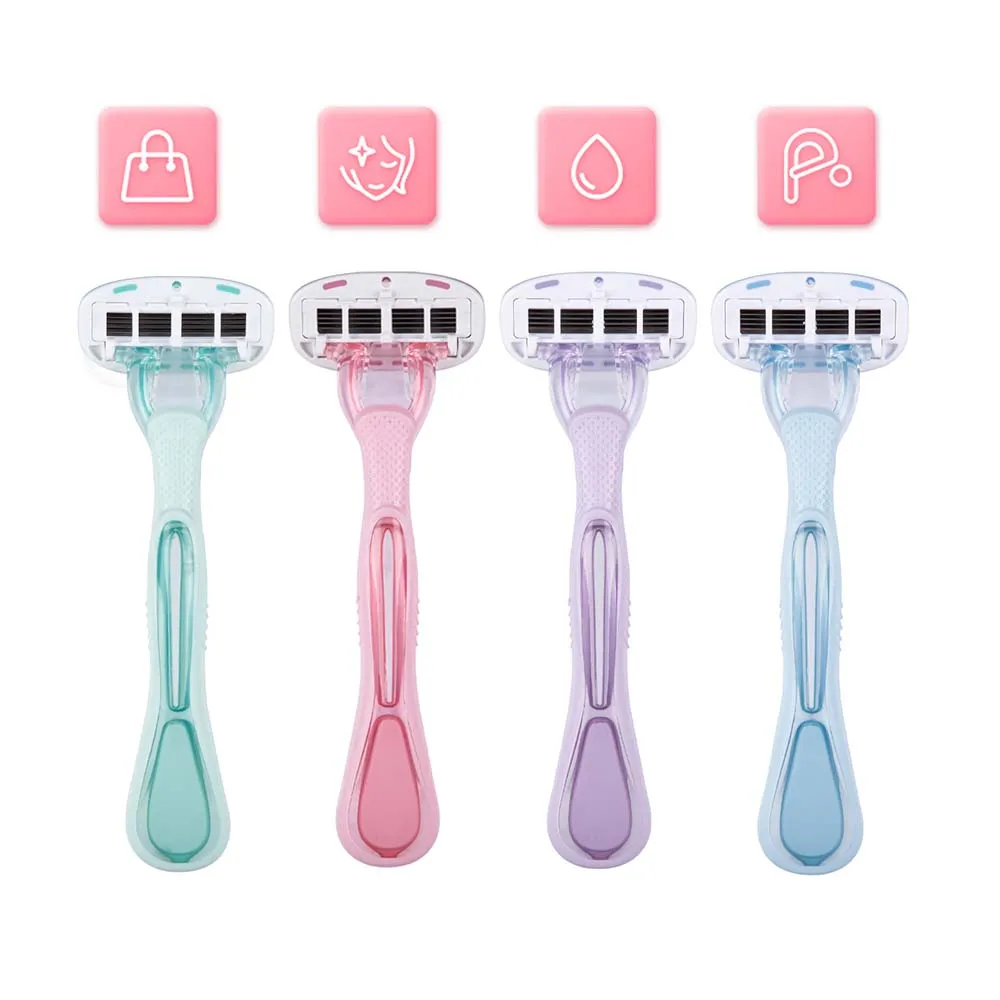 Female Hair Removal Razor Facial & Body Shaving Razors for Women Shave Kit