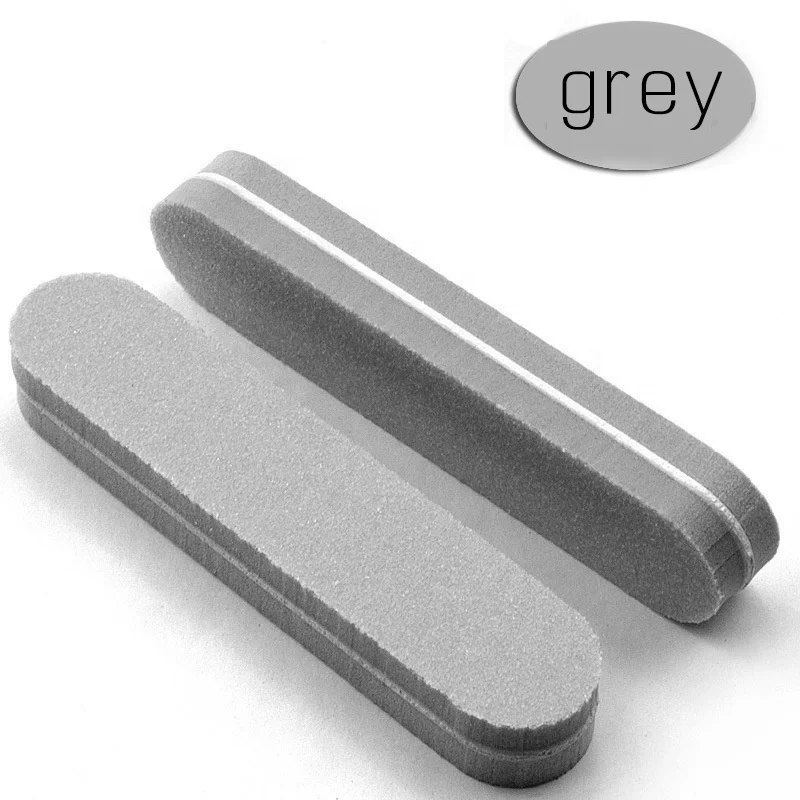 Highly elastic  nail buffer sponge small straight sanding nail files 6 colors double side  nimi nail buffer