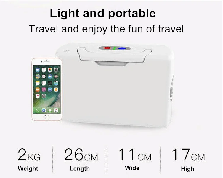 rechargeable battery TP-B1 Hospital Portable Oxygen Concentrator price for sale Travel Small Portable Oxygen Concentrator