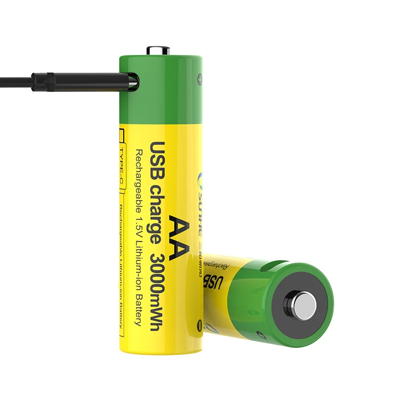 Battery manufacturers direct sales 1.5V AA for drone camera game console USB rechargeable lithium battery