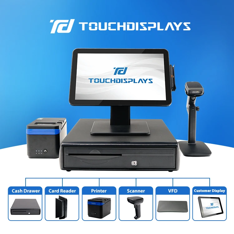 15.6 Inch Flat Screen Android Rk3288 EPOS System wifi desktop pos system machine terminal