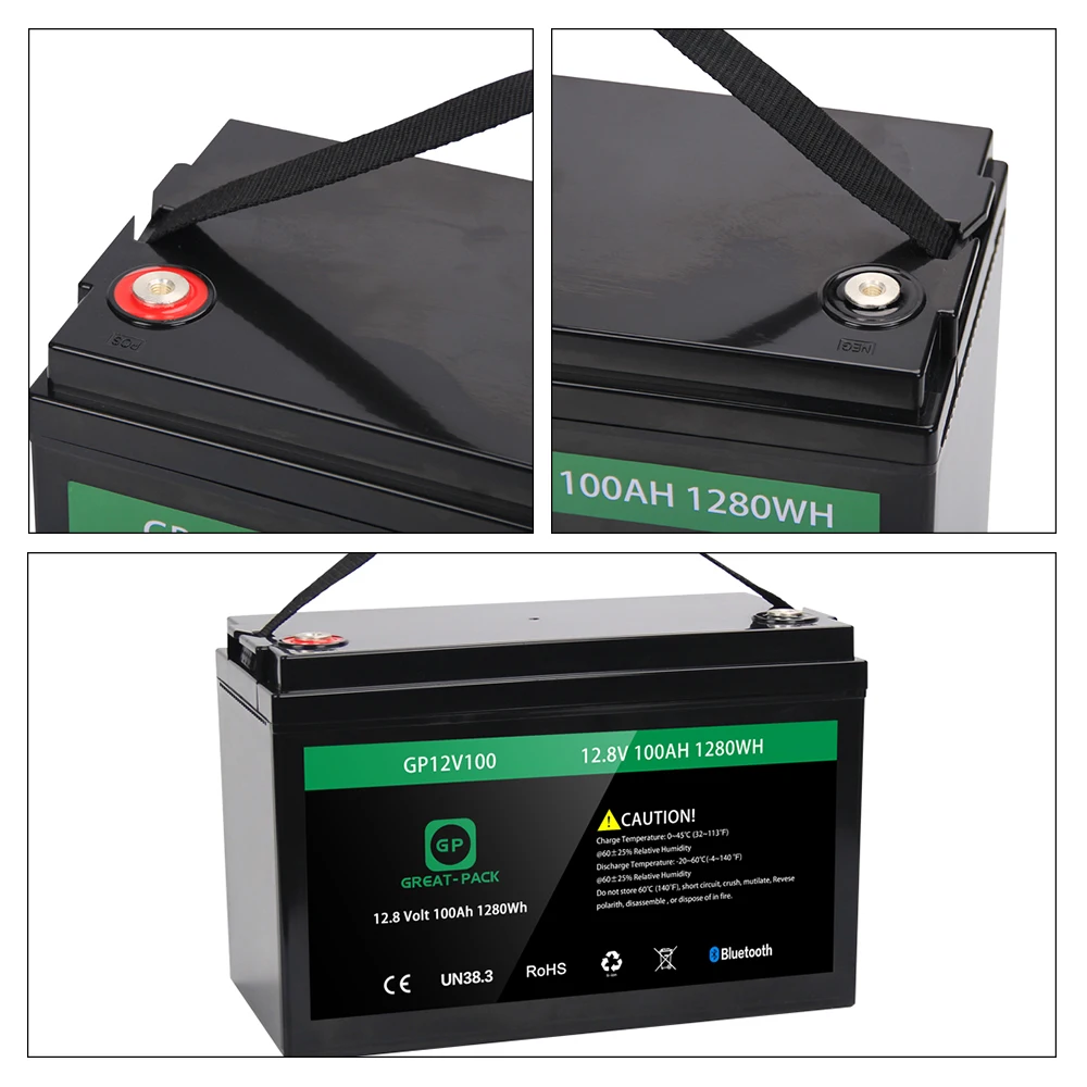 Portable Solar Energy Storage System Battery 12V 200Ah Lithium Lifepo4 Battery Pack  12V 100Ah 200Ah 300Ah