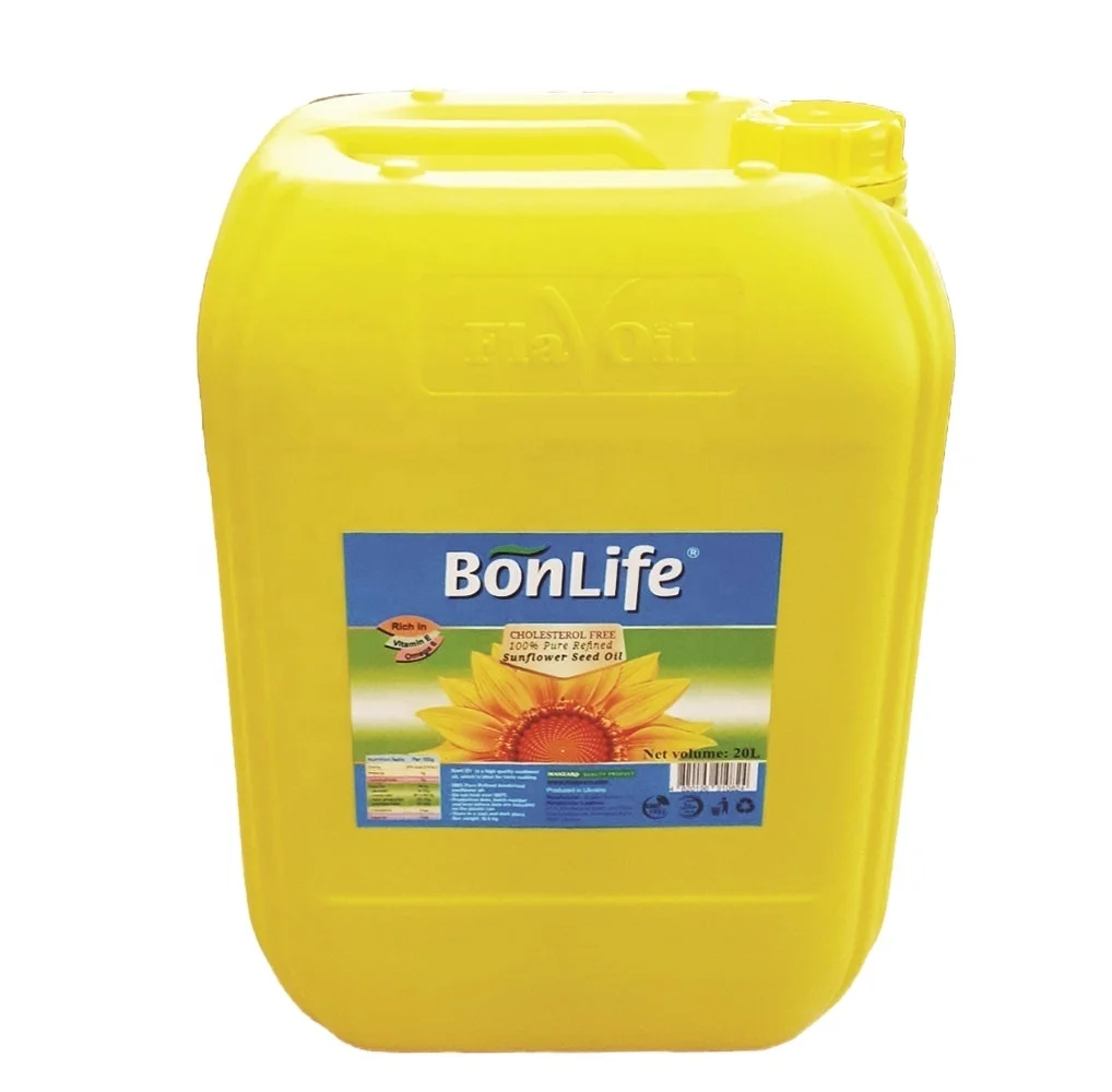 
 Распродажа, украинское натуральное рафинированное подсолнечное масло в пластиковой оловянной банке 20 л  